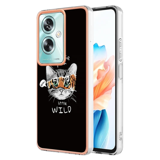 For OPPO A79 5G Global Electroplating Marble Dual-side IMD Phone Case(Natural Growth) - OPPO Cases by buy2fix | Online Shopping UK | buy2fix