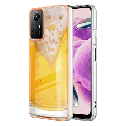 Xiaomi Redmi Note 12S 4G Electroplating Marble Dual-side IMD Phone Case(Draft Beer) - Xiaomi Cases by buy2fix | Online Shopping UK | buy2fix