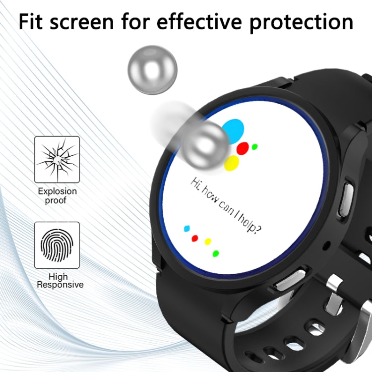 For Samsung Galaxy Watch 6 40mm Half-inclusive PC Watch Protective Case(Black) - Watch Cases by buy2fix | Online Shopping UK | buy2fix