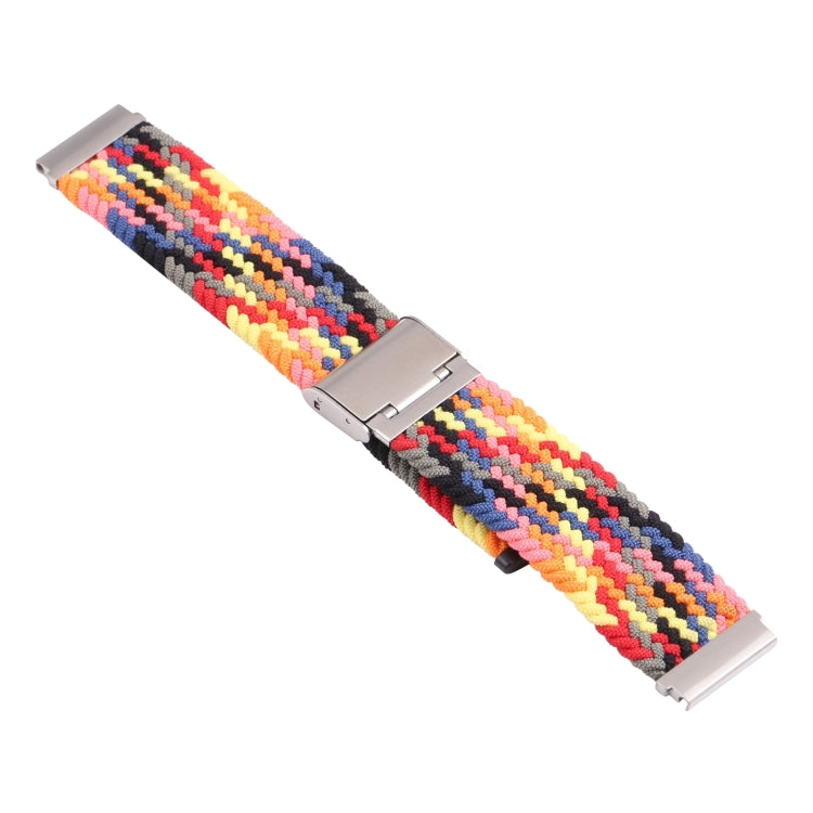 For Samsung Galaxy Watch 6 / 6 Classic Nylon Braided Metal Buckle Watch Band(Colorful) - Watch Bands by buy2fix | Online Shopping UK | buy2fix