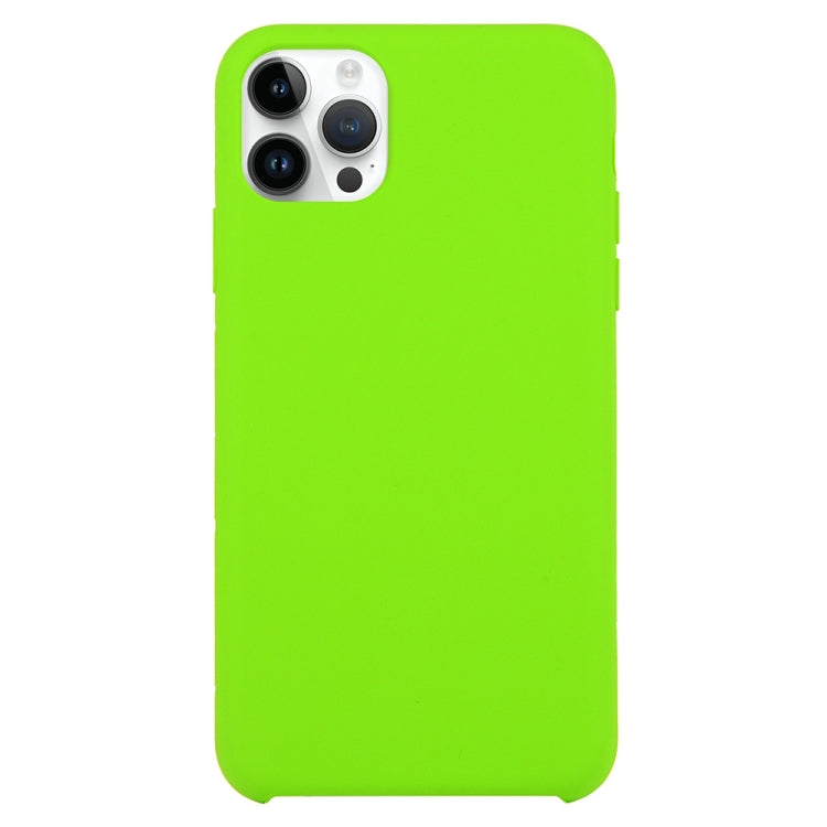 For iPhone 16 Pro Max Solid Silicone Phone Case(Light Green) - iPhone 16 Pro Max Cases by buy2fix | Online Shopping UK | buy2fix