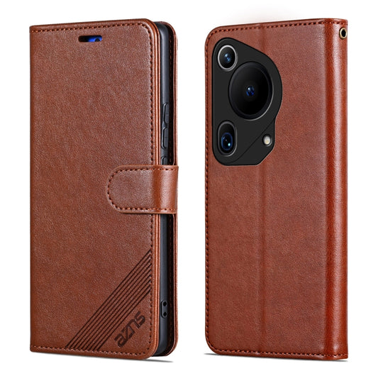 For Huawei Pura 70 Ultra AZNS Sheepskin Texture Flip Leather Phone Case(Brown) - Huawei Cases by AZNS | Online Shopping UK | buy2fix