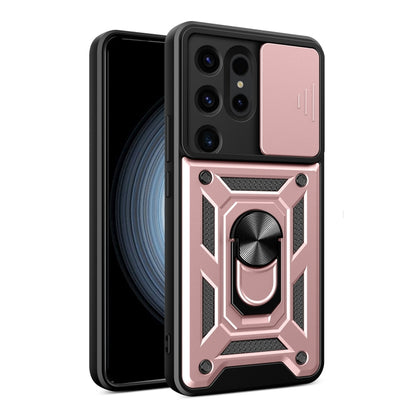 For Samsung Galaxy S24 Ultra 5G Sliding Camera Cover Design TPU+PC Phone Case(Rose Gold) - Galaxy S24 Ultra 5G Cases by buy2fix | Online Shopping UK | buy2fix