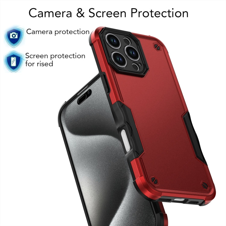 For iPhone 16 Pro Non-slip Shockproof Armor Phone Case(White) - iPhone 16 Pro Cases by buy2fix | Online Shopping UK | buy2fix