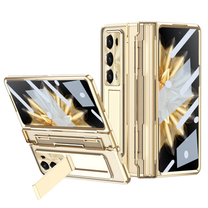 For Honor Magic V2 Phantom Armor Series Integrated Folding Phone Case(Gold) - Honor Cases by buy2fix | Online Shopping UK | buy2fix