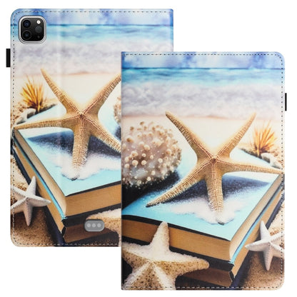 For iPad Pro 11 2024 Sewing Litchi Texture Smart Leather Tablet Case(Starfish) - iPad Pro 11 2024 Cases by buy2fix | Online Shopping UK | buy2fix