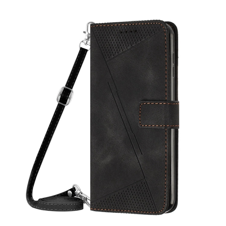 For Xiaomi 13 Dream Triangle Leather Phone Case with Lanyard(Black) - 13 Cases by buy2fix | Online Shopping UK | buy2fix