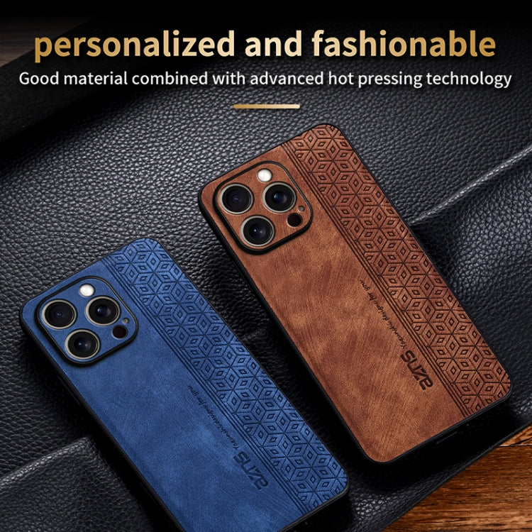 For iPhone 16 Pro AZNS 3D Embossed Skin Feel Phone Case(Brown) - iPhone 16 Pro Cases by AZNS | Online Shopping UK | buy2fix