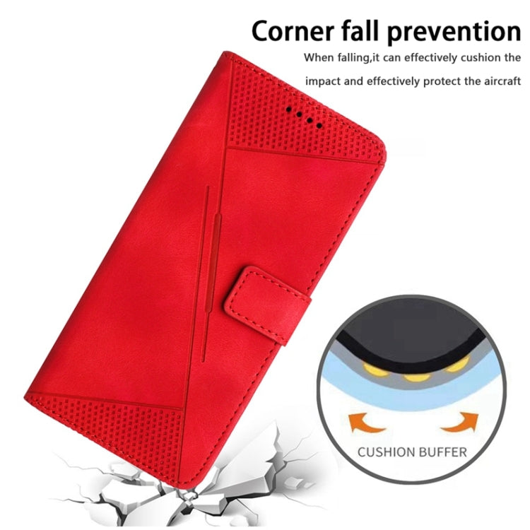 For Samsung Galaxy S23 Ultra 5G Dream Triangle Leather Phone Case with Long Lanyard(Red) - Galaxy S23 Ultra 5G Cases by buy2fix | Online Shopping UK | buy2fix