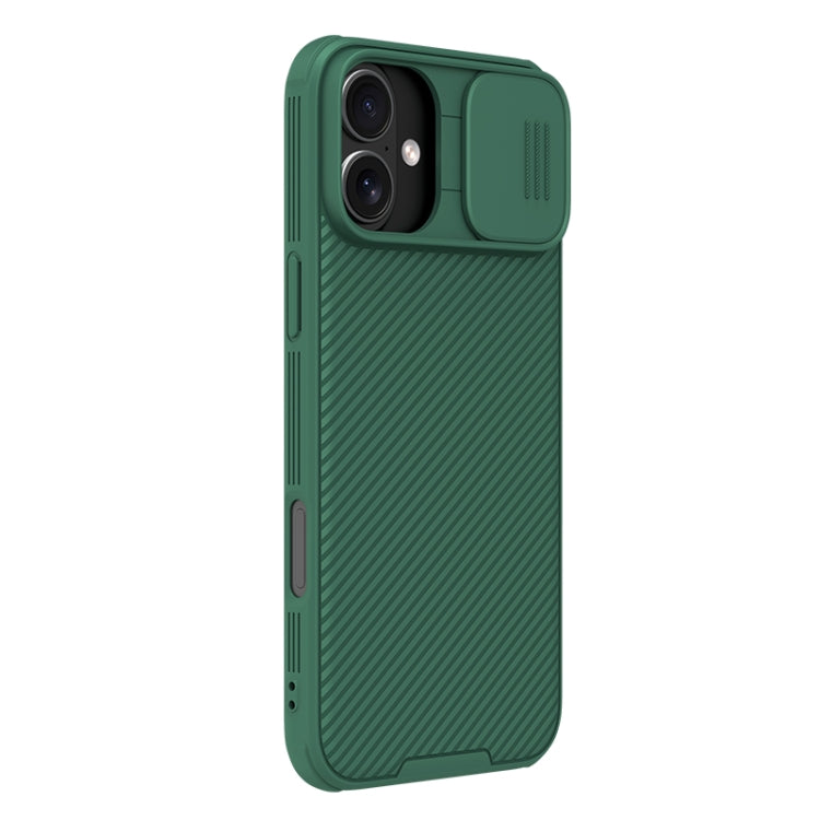 For iPhone 16 Plus NILLKIN CamShield Pro PC Phone Case(Green) - iPhone 16 Plus Cases by NILLKIN | Online Shopping UK | buy2fix