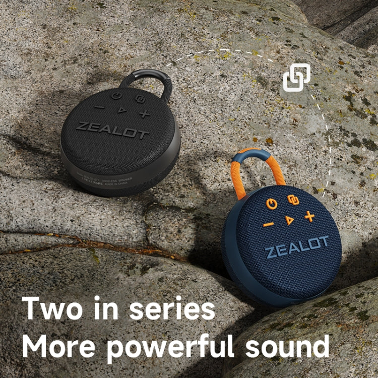 Zealot S77 IPX7 Waterproof Portable Wireless Bluetooth Speaker(Orange) - Waterproof Speaker by ZEALOT | Online Shopping UK | buy2fix