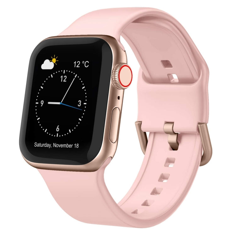 For Apple Watch Ultra 2 49mm Pin Buckle Silicone Watch Band(Pink) - Watch Bands by buy2fix | Online Shopping UK | buy2fix