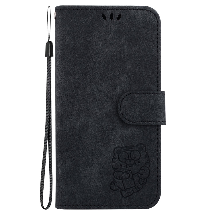 For iPhone SE 2024 Little Tiger Embossed Leather Phone Case(Black) - More iPhone Cases by buy2fix | Online Shopping UK | buy2fix