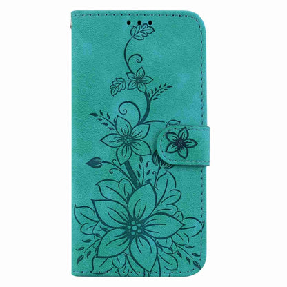 For Samsung Galaxy S20 FE 4G / 5G Lily Embossed Leather Phone Case(Green) - Galaxy S20 FE Cases by buy2fix | Online Shopping UK | buy2fix