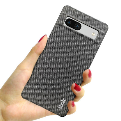 For Google Pixel 7a imak Ruiyi Series Cloth Texture PU + PC Phone Case(Dark Grey) - Google Cases by imak | Online Shopping UK | buy2fix