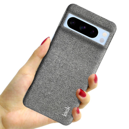 For Google Pixel 8 Pro imak Ruiyi Series Cloth Texture PU + PC Phone Case(Light Grey) - Google Cases by imak | Online Shopping UK | buy2fix