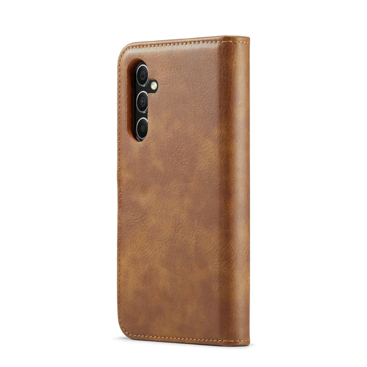 For Samsung Galaxy S23 FE 5G DG.MING Crazy Horse Texture Detachable Magnetic Leather Case(Brown) - Galaxy S23 FE 5G Cases by DG.MING | Online Shopping UK | buy2fix