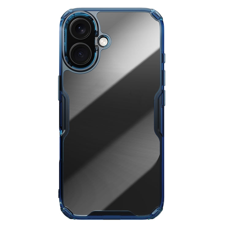 For iPhone 16 Plus NILLKIN Ultra Clear PC + TPU Phone Case(Blue) - iPhone 16 Plus Cases by NILLKIN | Online Shopping UK | buy2fix