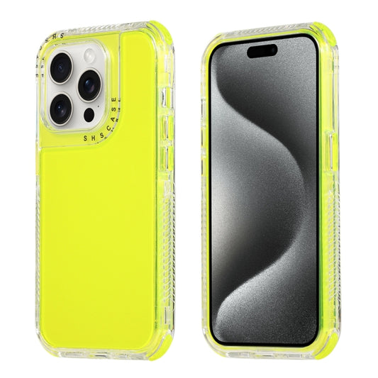 For iPhone 16 Pro Max Dreamland 3 in 1 Clear Color Transparent Frame PC + TPU Phone Case(Fluorescent Green) - iPhone 16 Pro Max Cases by buy2fix | Online Shopping UK | buy2fix