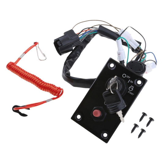 For Suzuki Outboard Key Ignition Switch Single Control Panel Starter Key 37100-96J24 - Marine Accessories & Parts by buy2fix | Online Shopping UK | buy2fix