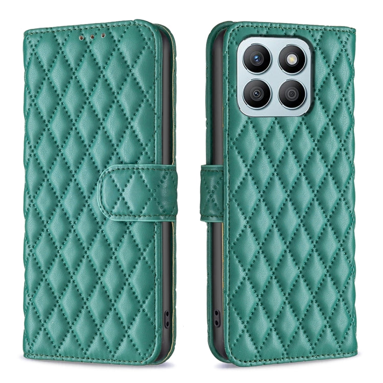 For Honor X8b Diamond Lattice Wallet Flip Leather Phone Case(Green) - Honor Cases by buy2fix | Online Shopping UK | buy2fix