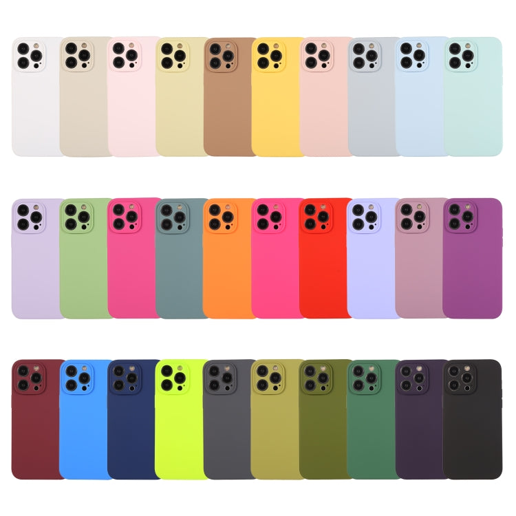 For iPhone 14 Plus Pure Color Liquid Silicone Fine Pore Phone Case(Black) - iPhone 14 Plus Cases by buy2fix | Online Shopping UK | buy2fix