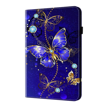 For Samsung Galaxy Tab S9 Crystal Texture Painted Leather Tablet Case(Diamond Butterflies) - Galaxy Tab S9 Cases by buy2fix | Online Shopping UK | buy2fix