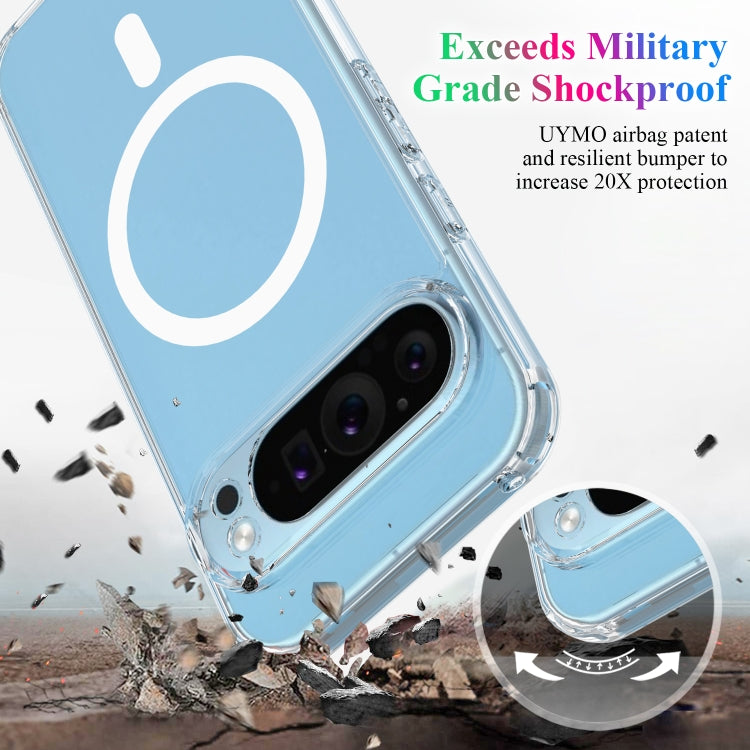 For Google Pixel 9 Pro MagSafe Clear Acrylic PC Hybrid TPU Phone Case(Transparent) - Google Cases by buy2fix | Online Shopping UK | buy2fix