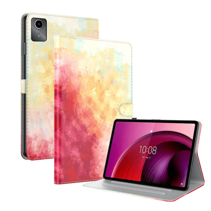For Lenovo Tab M11 / Xiaoxin Pad 11 2024 Watercolor Pattern Flip Leather Tablet Case(Spring Cherry) - Lenovo by buy2fix | Online Shopping UK | buy2fix