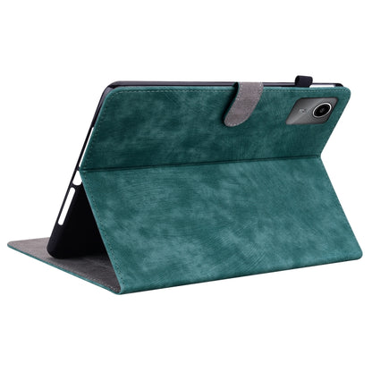 For Lenovo Tab M11/Xiaoxin Pad 11 2024 Tiger Pattern Flip Leather Tablet Case(Dark Green) - Lenovo by buy2fix | Online Shopping UK | buy2fix