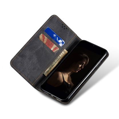 For Xiaomi Redmi K70/K70 Pro Denim Texture Casual Style Horizontal Flip Leather Case(Black) - K70 Pro Cases by buy2fix | Online Shopping UK | buy2fix