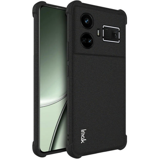 For Realme GT5 5G imak Shockproof Airbag TPU Phone Case(Matte Black) - Realme Cases by imak | Online Shopping UK | buy2fix