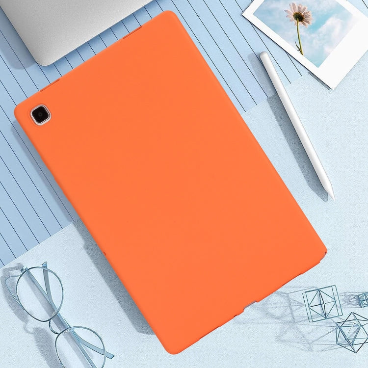 For Samsung Galaxy Tab S9 Oil Spray Skin-friendly TPU Tablet Case(Orange) - Galaxy Tab S9 Cases by buy2fix | Online Shopping UK | buy2fix