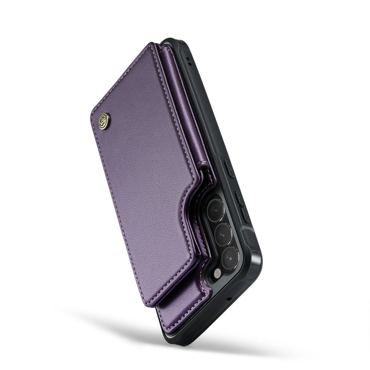 For Samsung Galaxy S23 5G CaseMe C22 Card Slots Holder RFID Anti-theft Phone Case(Purple) - Galaxy S23 5G Cases by CaseMe | Online Shopping UK | buy2fix