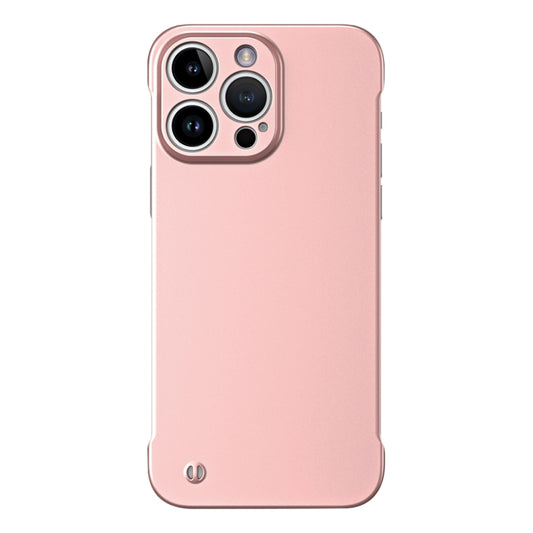 For iPhone 11 Pro Max Frameless Metallic Paint Hybrid PC Phone Case(Rose Gold) - iPhone 11 Pro Max Cases by buy2fix | Online Shopping UK | buy2fix