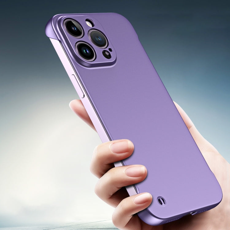 For iPhone 11 Frameless Metallic Paint Hybrid PC Phone Case(Deep Purple) - iPhone 11 Cases by buy2fix | Online Shopping UK | buy2fix