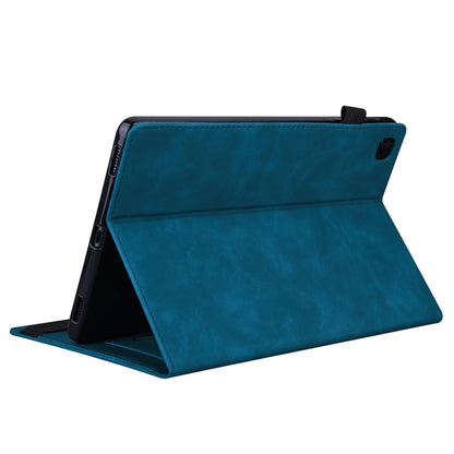 For Samsung Galaxy Tab A9 Splicing Shockproof Leather Tablet Case(Blue) - Galaxy Tab A9 by buy2fix | Online Shopping UK | buy2fix