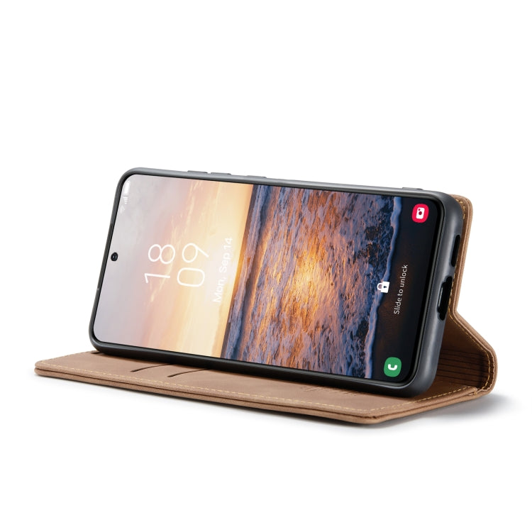 For Samsung Galaxy S24+ 5G CaseMe 013 Multifunctional Horizontal Flip Leather Phone Case(Brown) - Galaxy S24+ 5G Cases by CaseMe | Online Shopping UK | buy2fix