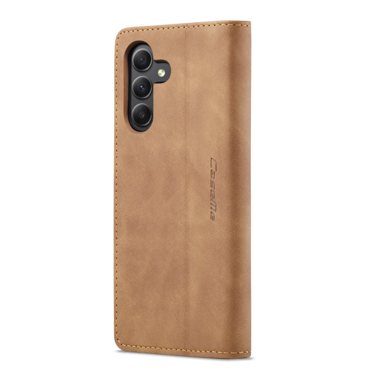 For Samsung Galaxy A25 5G CaseMe 013 Multifunctional Horizontal Flip Leather Phone Case(Brown) - Galaxy Phone Cases by CaseMe | Online Shopping UK | buy2fix
