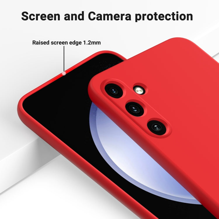 For Samsung Galaxy A15 4G / A15 5G Pure Color Liquid Silicone Shockproof Full Coverage Phone Case(Red) - Galaxy Phone Cases by buy2fix | Online Shopping UK | buy2fix