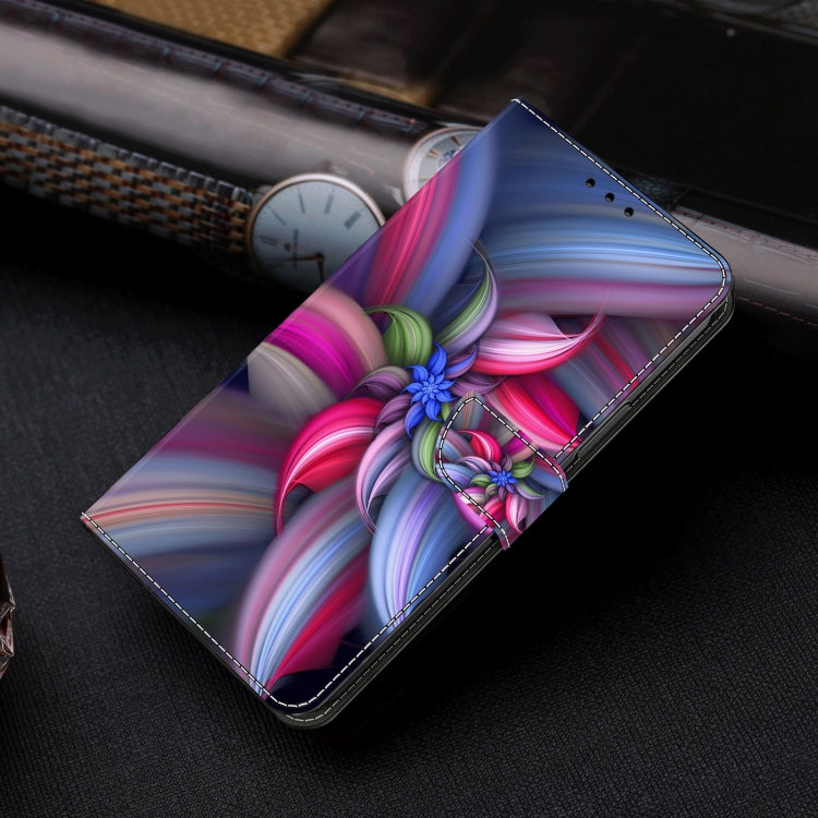 For Motorola Moto G24 Crystal 3D Shockproof Protective Leather Phone Case(Colorful Flower) - Motorola Cases by buy2fix | Online Shopping UK | buy2fix