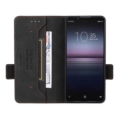 For Sony Xperia 1 VI 2024 Magnetic Clasp Leather Phone Case(Black) - Sony Cases by buy2fix | Online Shopping UK | buy2fix