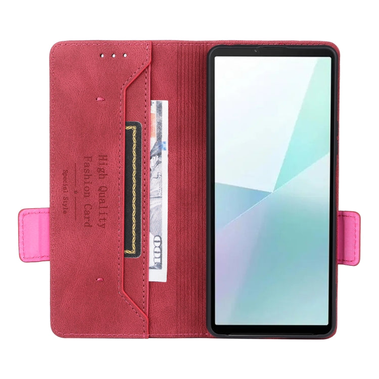 For Sony Xperia 10 VI 2024 Magnetic Clasp Leather Phone Case(Red) - Sony Cases by buy2fix | Online Shopping UK | buy2fix