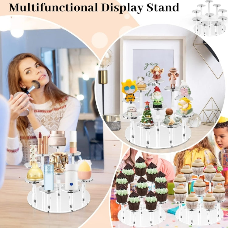 YX066 Acrylic Circular Cupcake Stand - Storage Boxes by buy2fix | Online Shopping UK | buy2fix