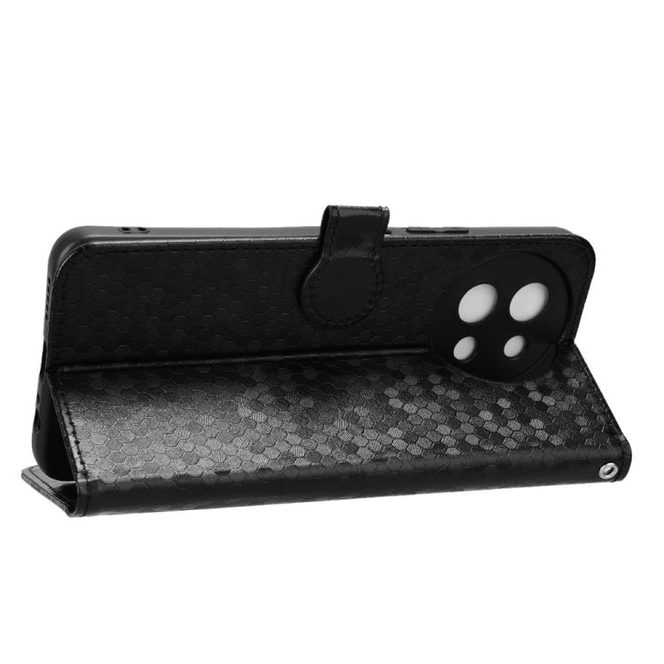 For vivo Y38 5G / Y200i Honeycomb Dot Texture Leather Phone Case(Black) - vivo Cases by buy2fix | Online Shopping UK | buy2fix