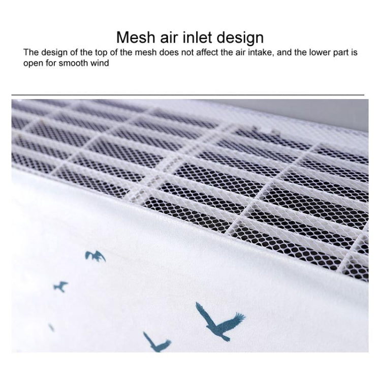 Do Not Take Dust-proof And Anti Direct Blowing Simple Wind Hanging Machine Air Conditioner Moon Cover, Size:Width 92 × Thickness 20 × Height 90cm(Striped Flamingo) - Dust Covers by buy2fix | Online Shopping UK | buy2fix