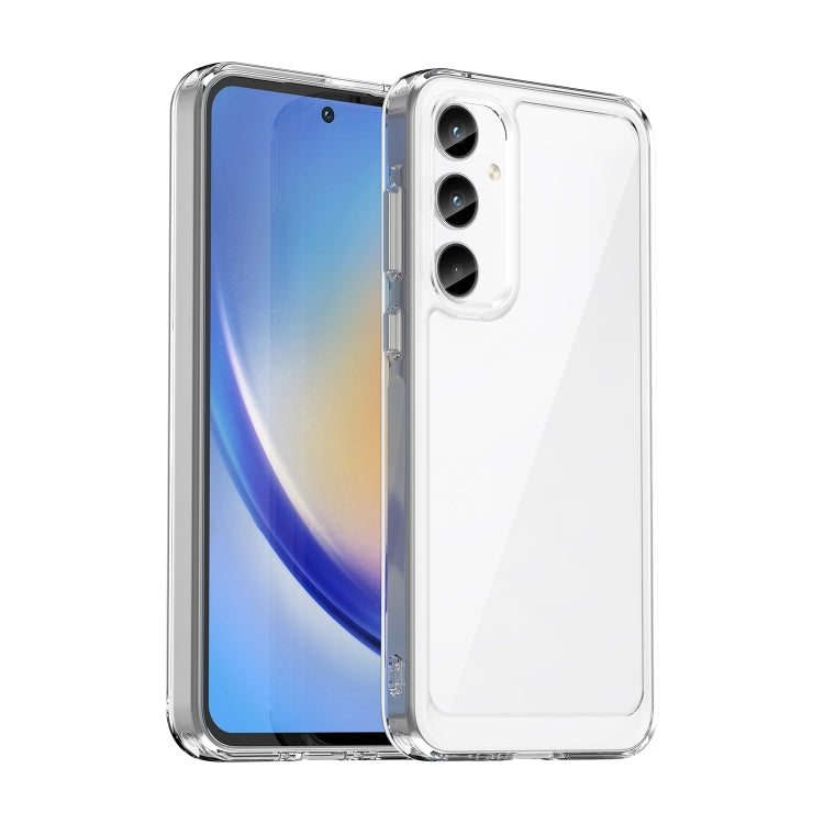 For Samsung Galaxy A35 Colorful Series Acrylic Hybrid TPU Phone Case(Transparent) - Galaxy Phone Cases by buy2fix | Online Shopping UK | buy2fix