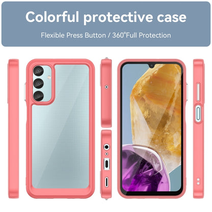 For Samsung Galaxy M15 Colorful Series Acrylic Hybrid TPU Phone Case(Red) - Galaxy Phone Cases by buy2fix | Online Shopping UK | buy2fix