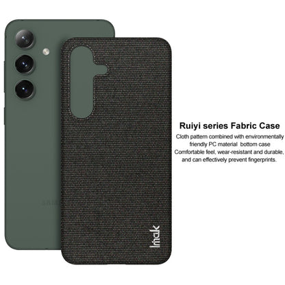 For Samsung Galaxy S24+ 5G imak Ruiyi Series Cloth Texture PU + PC Phone Case(Black) - Galaxy S24+ 5G Cases by imak | Online Shopping UK | buy2fix