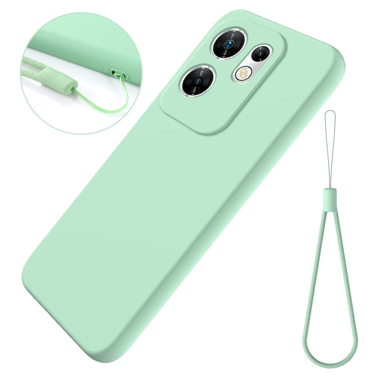 For Infinix Zero 30 4G Solid Color Liquid Silicone Dropproof Full Coverage Protective Case(Green) - Infinix Cases by buy2fix | Online Shopping UK | buy2fix